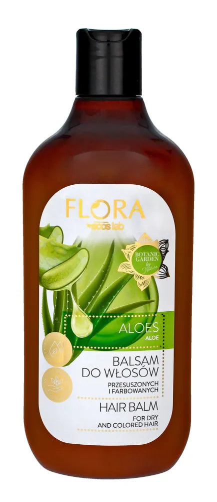 Ecos Lab Flora Balzamas sausiems ir dažytiems plaukams - Aloe 500ml - Kosmetika