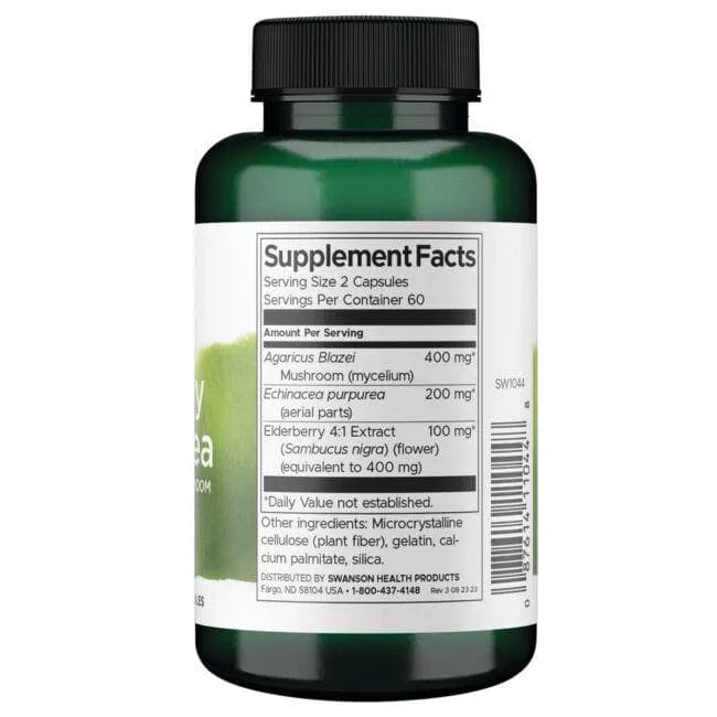 Elderberry & Echinacea - Šeivamedis ir ežiuolė - N120 - Swanson - Papildai