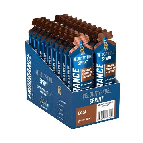Endurance Sprint Isotonic Energy Gel + Caffeine Cola - 20 x 60g - Applied Nutrition - Sporto papildai