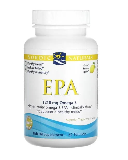 EPA 1210mg Lemon - 60 softgels - Nordic Naturals - Papildai