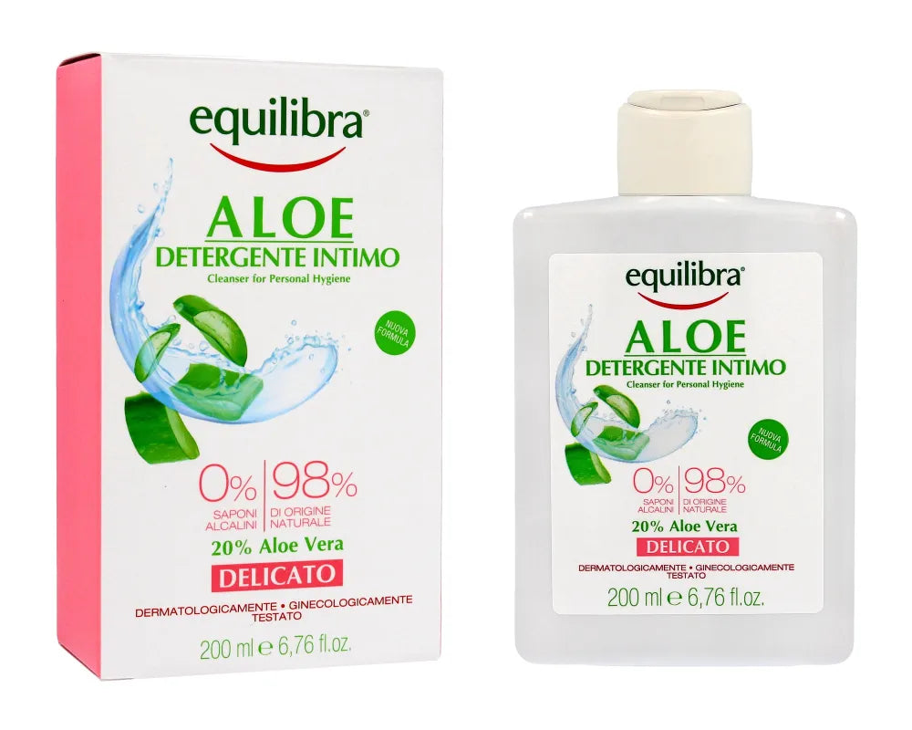 Equilibra Aloe Delicate Intimate Hygiene Gel 200ml intymios higienos gelis - Kosmetika
