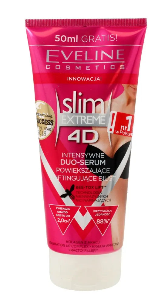 Eveline 4D slim EXTREME Mezo Push-Up krūtinės modeliavimo serumas 200ml - Kosmetika