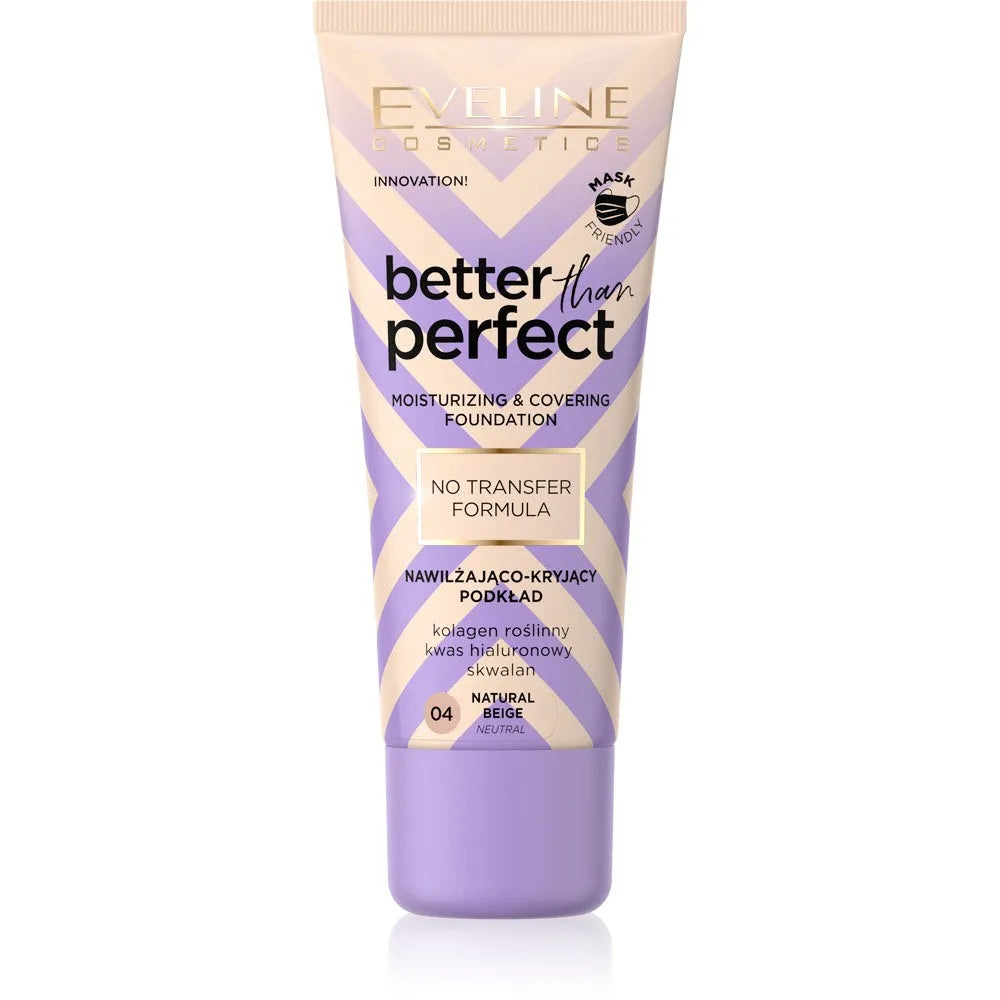 Eveline Better Than Perfect drėkinamasis-kamufliažinis fondas Nr. 04 Natūralus bežinis 30ml - Kosmetika