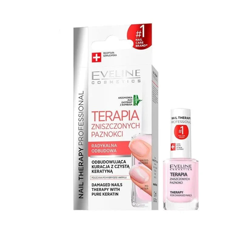 Eveline Nail Therapy Intensyvus Stiprinantis ir Atkuriantis Gydymas 12ml - Kosmetika