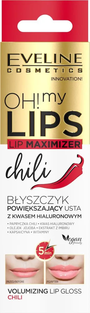 Eveline Oh! My Lips Maximizer Balsam lūpų putlinimo Chili 4.5ml - Kosmetika