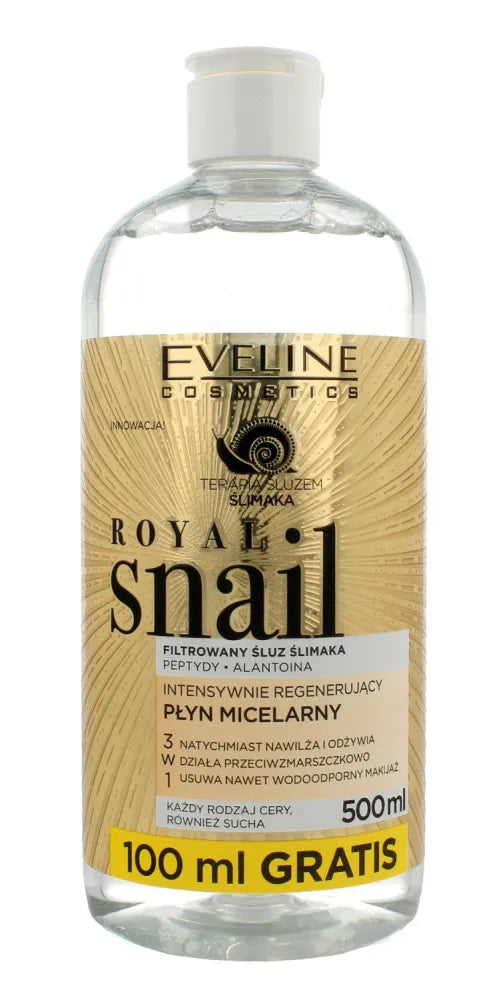 Eveline Royal Snail Micellar Liquid Intensyviai Regeneruojantis 3in1 500ml - Kosmetika