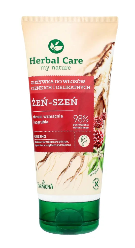 Farmona Herbal Care plaukų kondicionierius tūbelėje Ginseng jautriems ir ploniems plaukams 200 ml - Kosmetika