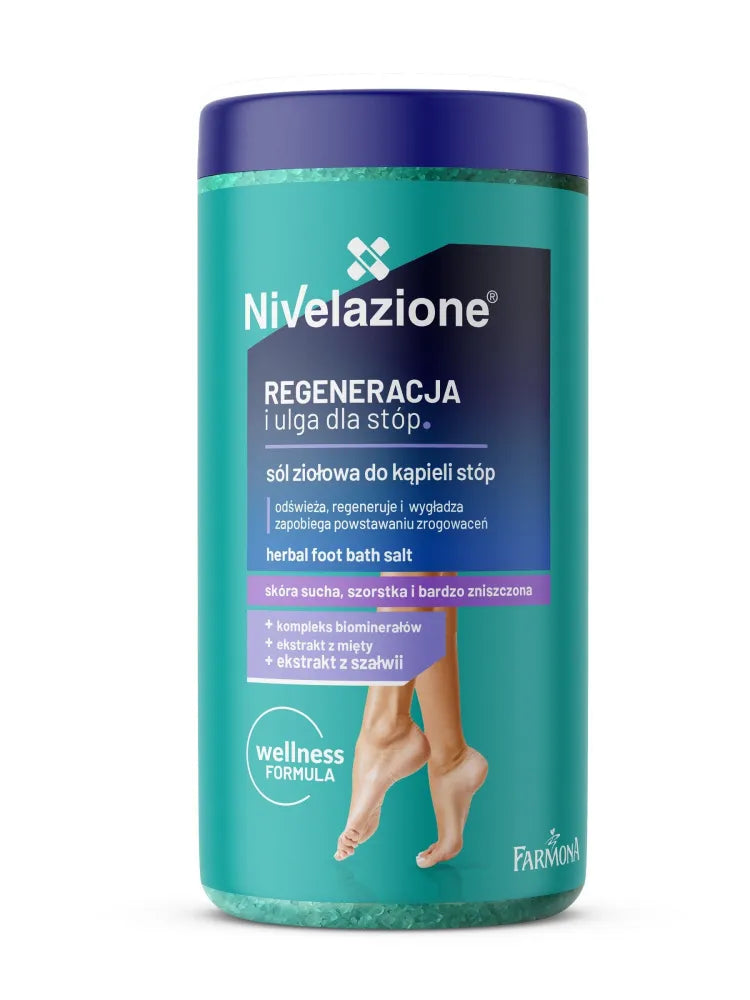 Farmona Nivelazione Feet Herbal foot bath salt ’Regeneracija ir palengvėjimas kojoms’ 600g - Kosmetika