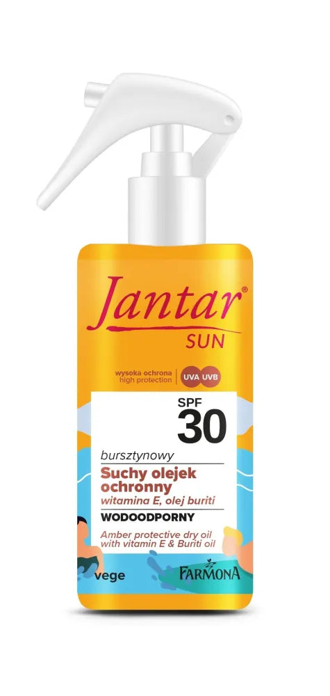 FARMONA SUN Jantar Sausas Aliejus SPF30 įdegimui - Kosmetika