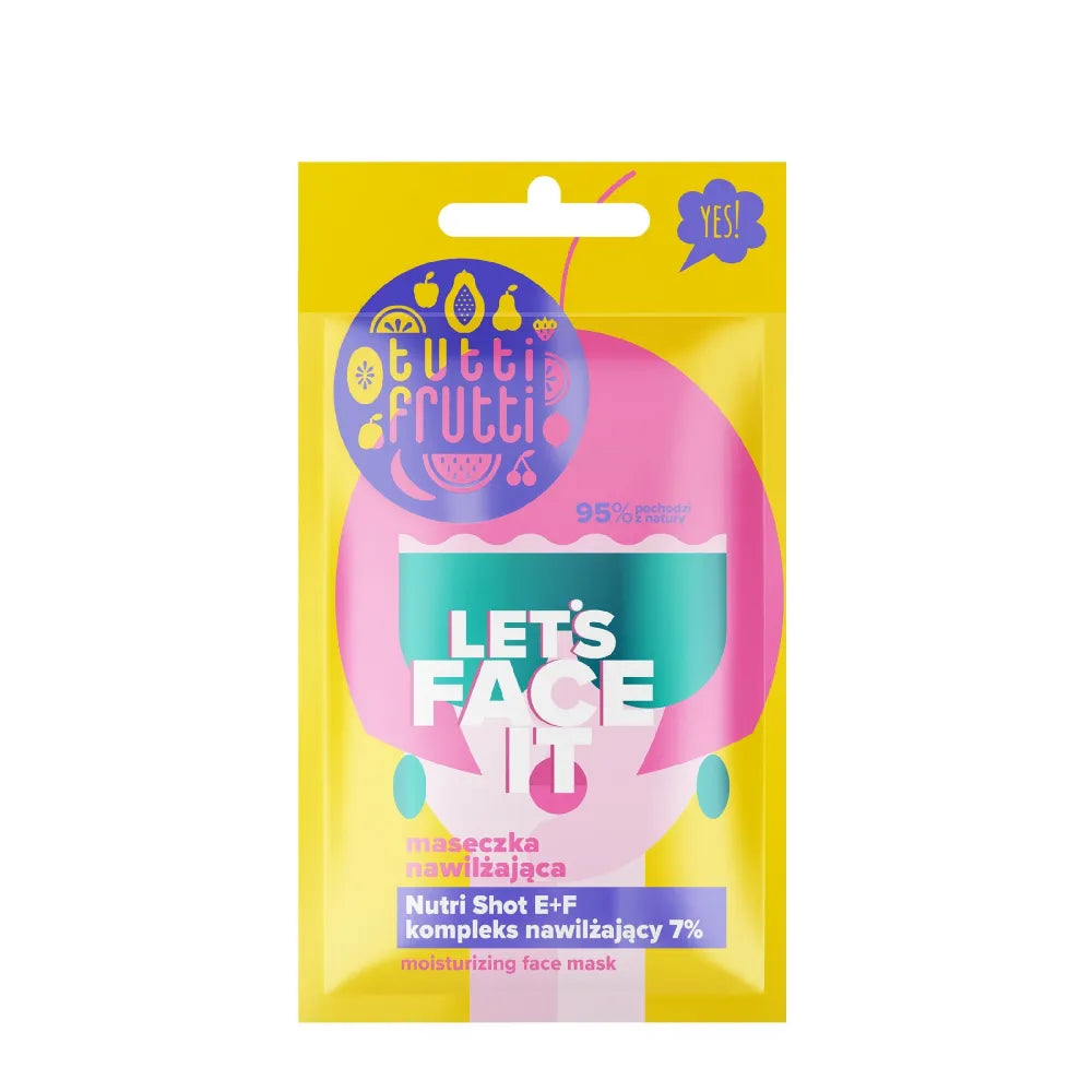 FARMONA Tutti Frutti Let’s Face It Drėkinanti veido kaukė 7g - Kosmetika