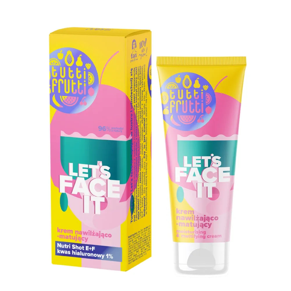 FARMONA Tutti Frutti Let’s Face It Drėkinantis Matinis Veido Kremas 50ml - Kosmetika