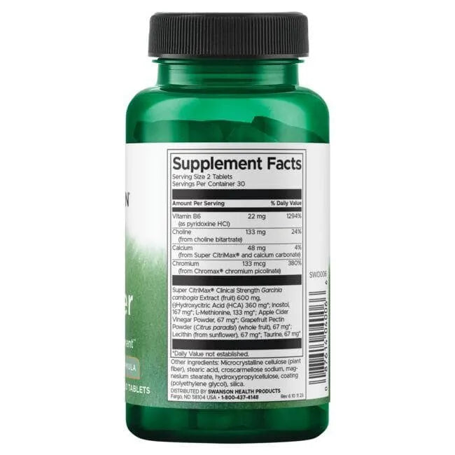 Fat Burner - Riebalų degintojas - N60 - Swanson - Papildai