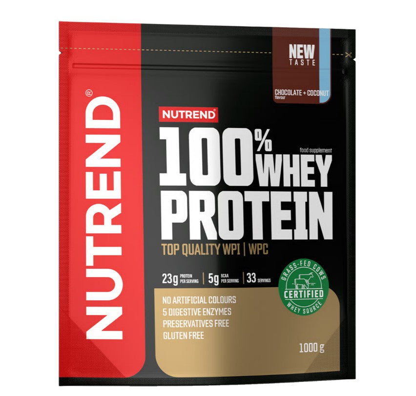 100% Whey Protein, Chocolate + Coconut - 1000g - Nutrend