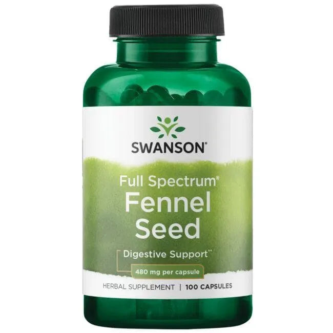 Fennel Seed - Pankolio sėklos - 480 mg - N100 -Swanson - Papildai