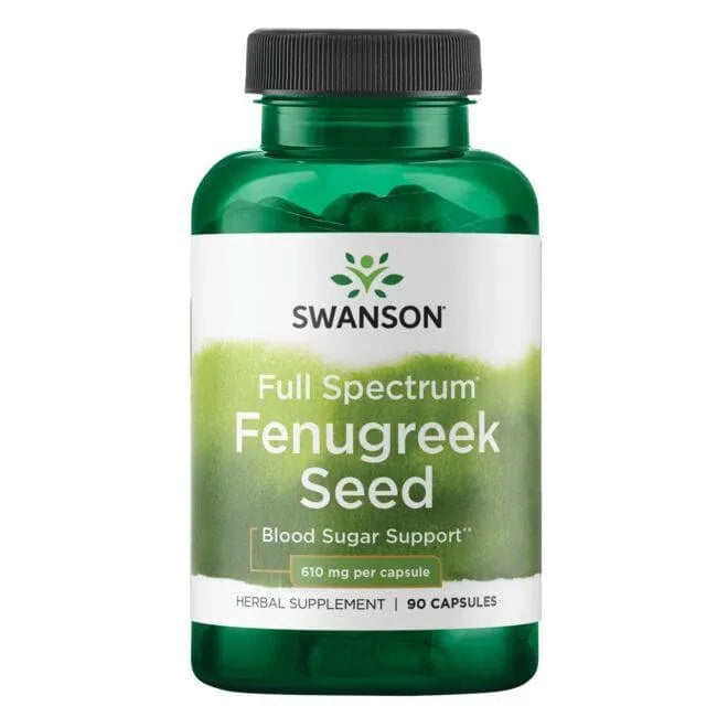 Fenugreek Seed - Ožragės sėklos - 610 mg - N90 - Swanson - Papildai