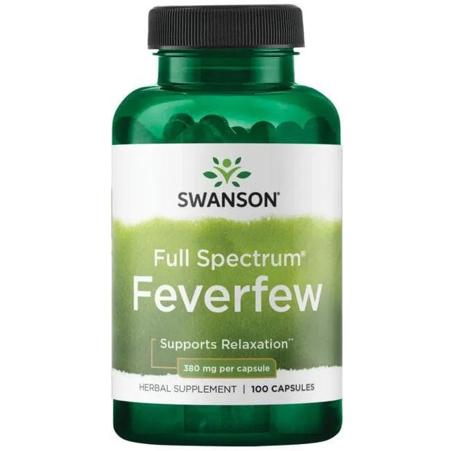 Feverfew - Atsipalaidavimui - 380 mg - N100 - Swanson - Papildai
