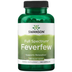 Feverfew - Atsipalaidavimui - 380 mg - N100 - Swanson - Papildai