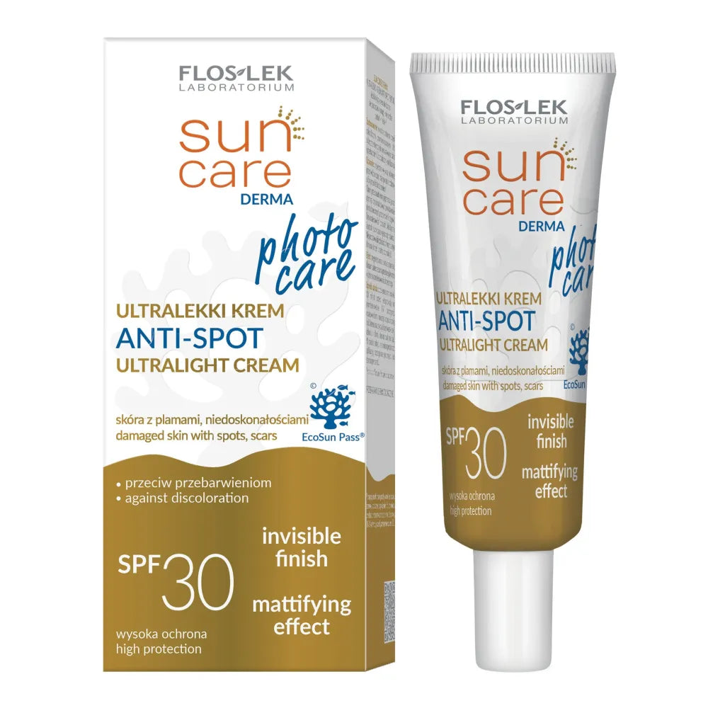 FLOS SUN CARE DERMA Ultra-Light Anti-Spot Kremas - Kosmetika