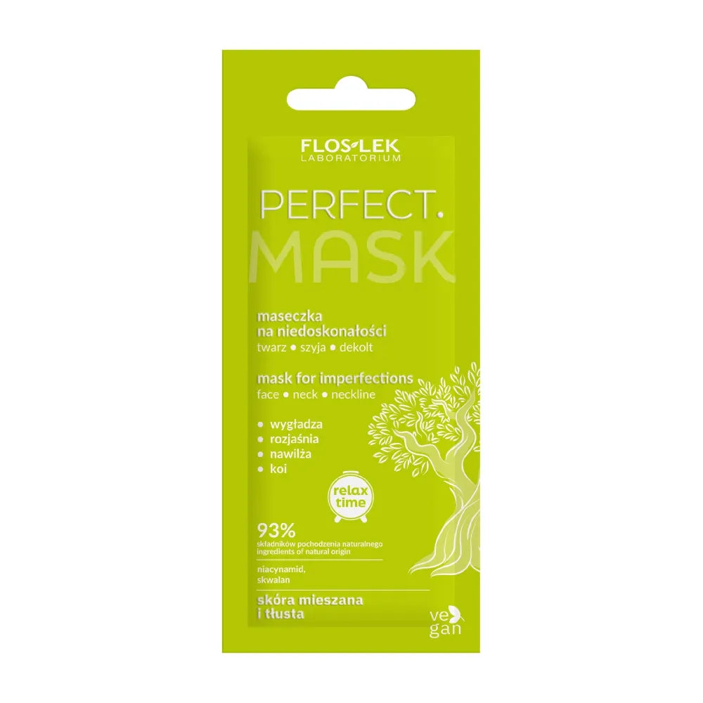 FLOSLEK Relax Time Mask for Imperfections Puikiai tinka veidui kaklui ir dekoltė 6ml - Kosmetika