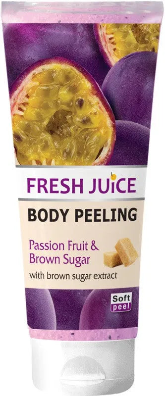 FRESH JUICE Body scrub Maracuja and Brown Sugar 200 ml - Kosmetika