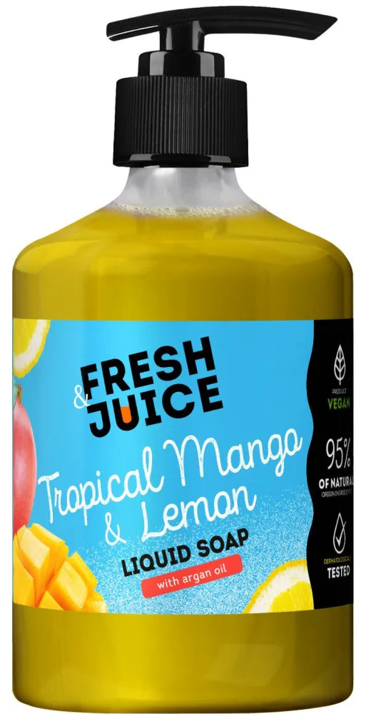 FRESH JUICE Tropical Mango and Lemon liquid soap 460 ml - Higiena
