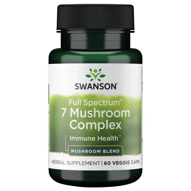 Full Spectrum 7 Mushroom Complex - N60 - grybų kompleksas - Swanson - Papildai