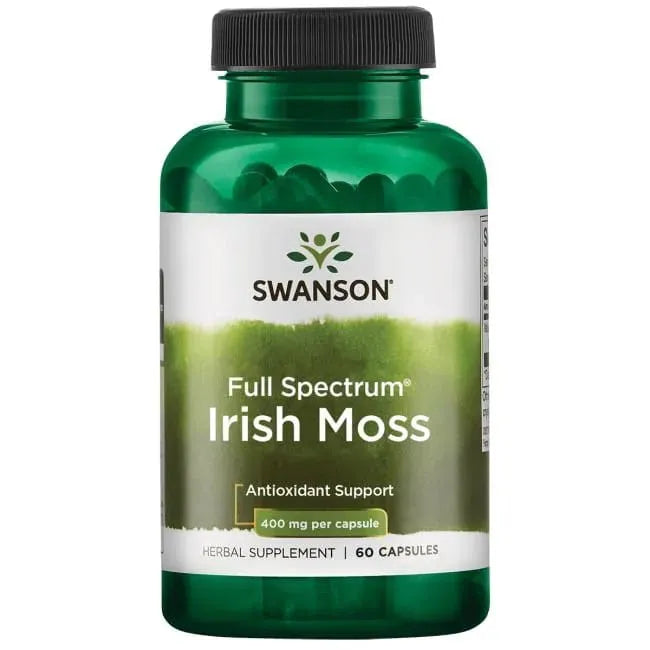 Full Spectrum Irish Moss 400mg - 60 caps - Swanson - Papildai