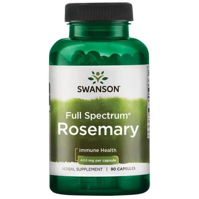 Full Spectrum Rosemary - Rozmarinas - 400 mg - N90 - Swanson - Papildai