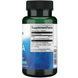 GABA - High Potency - Relax - 500 mg - N100 - Swanson - Papildai