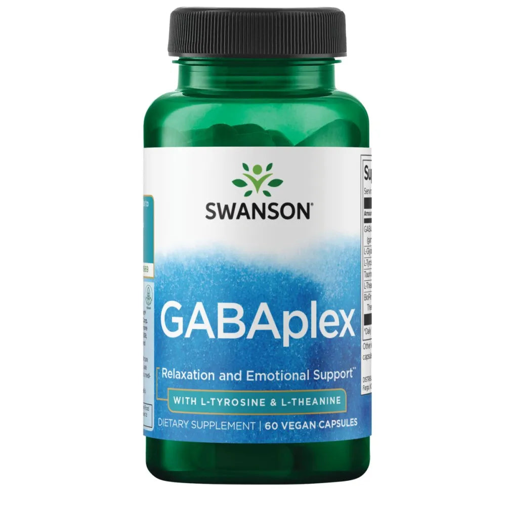 Gabaplex with L-Tyrosine & L-Theanine 60 VCAPS - Swanson - Papildai