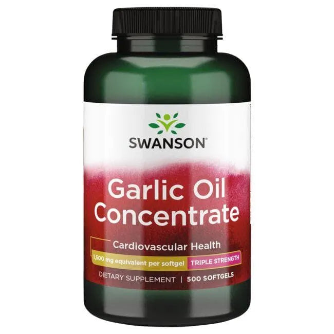 Garlic Oil Concentrate - Trigubo stiprumo - 1500 mg - N500 - Swanson - Papildai