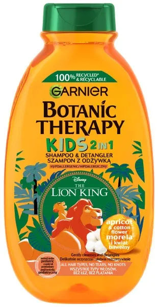 Garnier Botanic Therapy Kids 2-in-1 šampūnas su kondicionieriumi - Liūtas Karalius 250 ml - Kosmetika