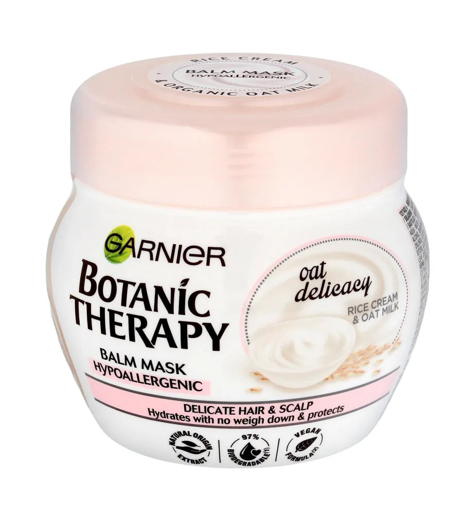 Garnier Botanic Therapy Minkštinanti kaukė Avižų delikatesas - jautriems plaukams ir galvos odai 300ml - Kosmetika