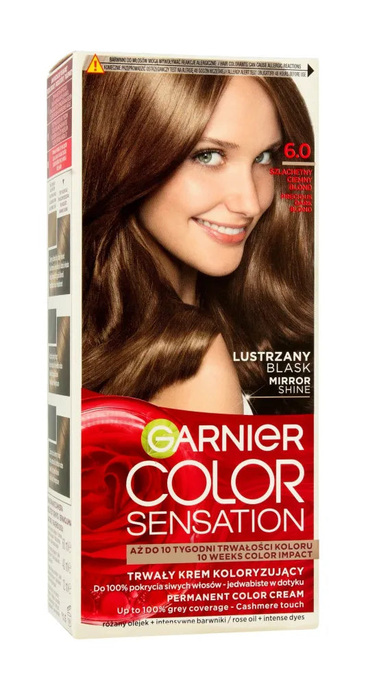 Garnier Color Sensation Dažymo kremas 6.0 Tamsiai blondinė - Kilni 1op. - Kosmetika