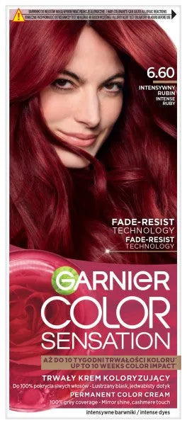 GARNIER Color Sensation Dažymo kremas Nr. 6.60 - Intensyvi rubino 1 vnt. - Kosmetika