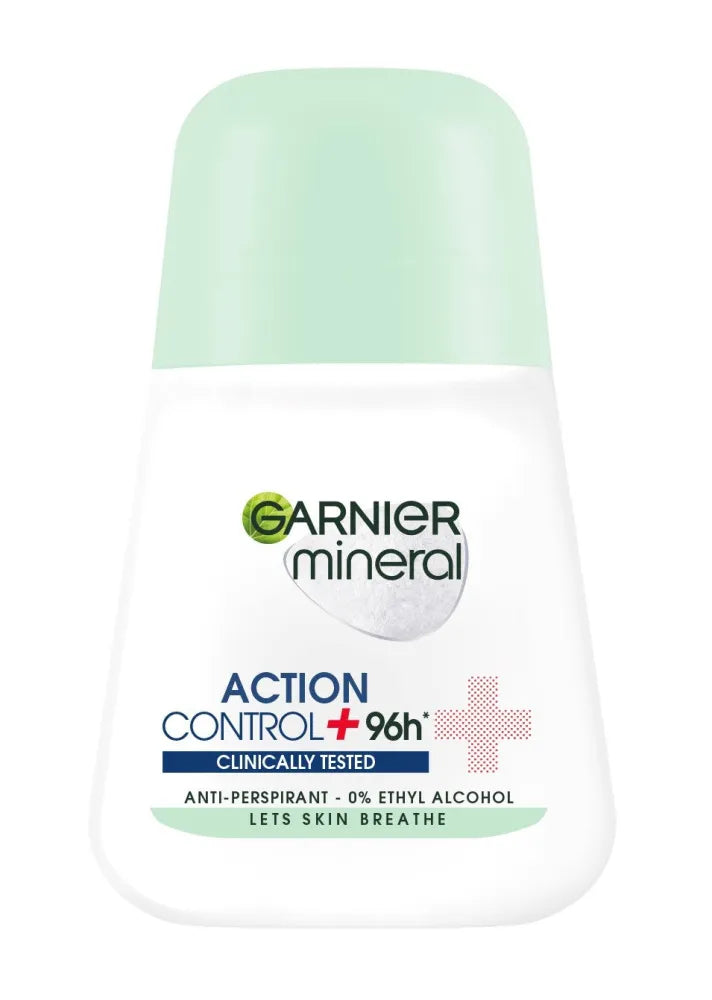 Garnier Mineral Deodorant roll-on Action Control + Kliniškai Išbandyta 96h 50ml - Kosmetika