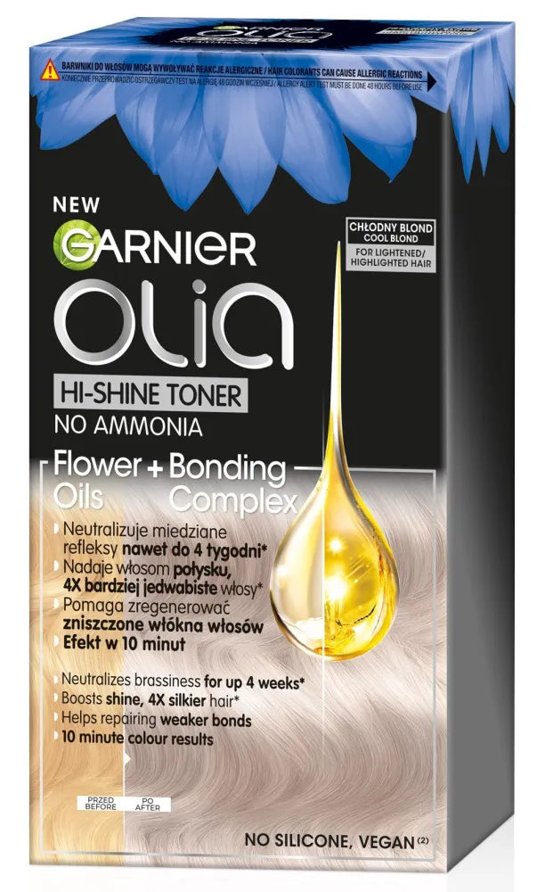 GARNIER Olia Hi-Shine tonikas šviesiems plaukams - Šaltas šviesus 1op. - Kosmetika