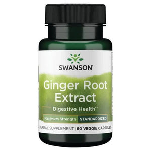 Ginger Root Extract - Imbiero šaknies ekstraktas - N60 - Swanson - Papildai