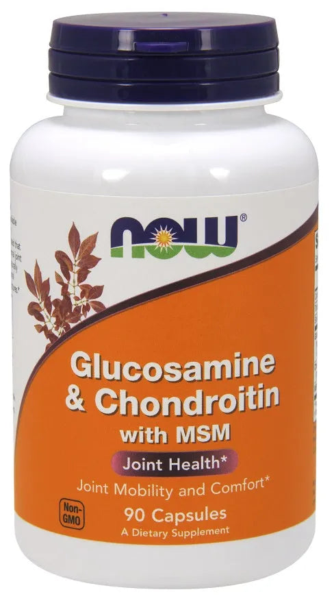 Glucosamine & Chondroitin with MSM - 90 caps - NOW Foods - Papildai