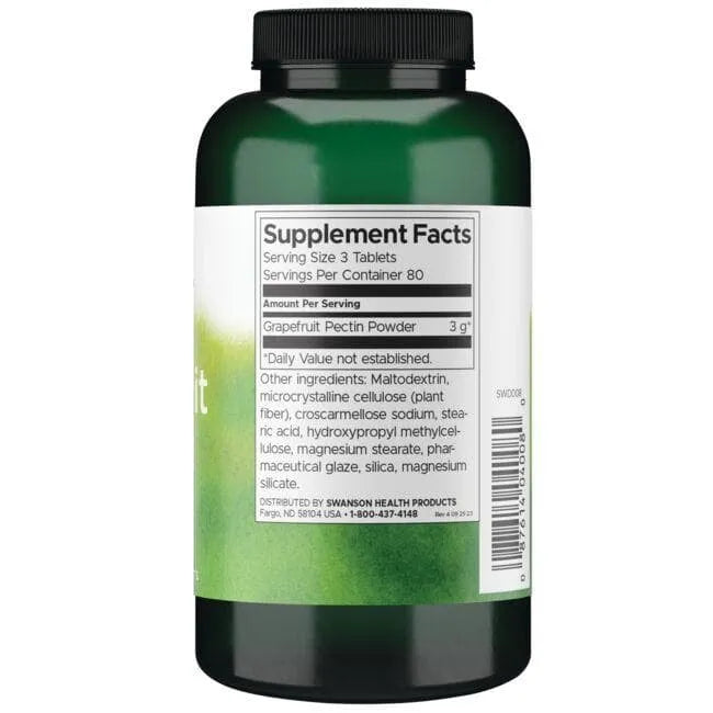 Grapefruit Pectin - Greipfruto pektinas - 1000 mg - N240 - Swanson - Papildai