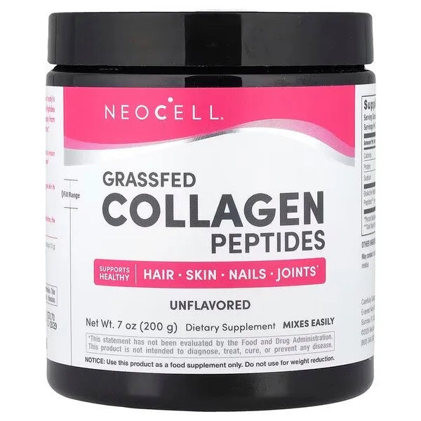 Grassfed Collagen Peptides Unflavored - 200g - NeoCell - Papildai