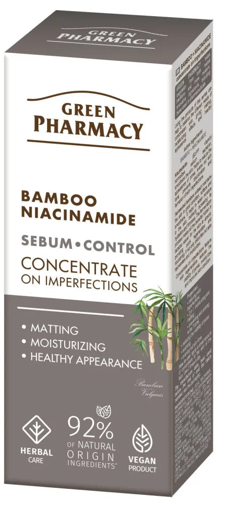 GREEN PHARMACY Bamboo + Niacinamide Concentrate Against Imperfections 30 ml. - Kosmetika