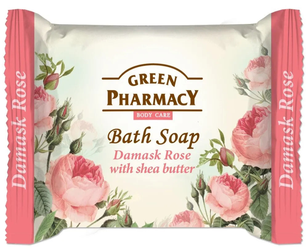 Green Pharmacy Body Care Damask Rose muilo baras 100g - Kosmetika