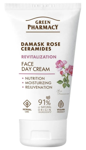 GREEN PHARMACY Damask Rose + Ceramides Revitalizing Day Cream 50 ml - Kosmetika