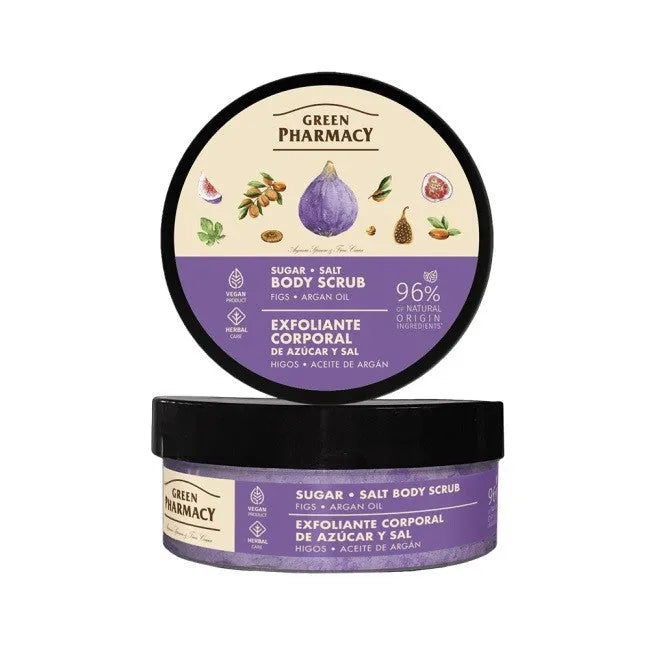 GREEN PHARMACY Multi Sugar-salt body scrub Figų ir Arganų aliejaus 200 ml - Kosmetika