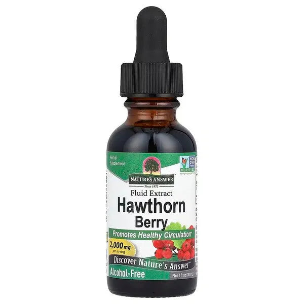 Hawthorn Berry 2000mg - 30 ml - Nature’s Answer - Papildai