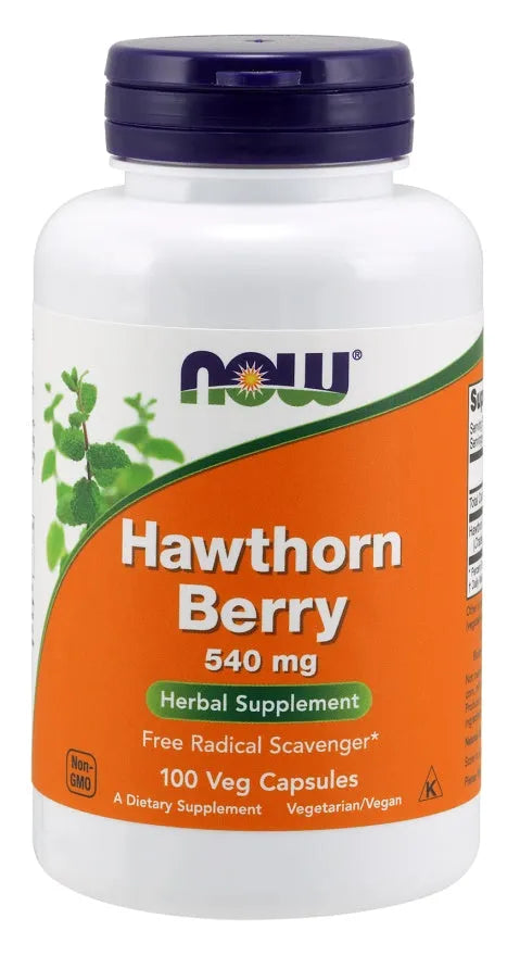 Hawthorn Berry 540mg - 100 vcaps - NOW Foods - Papildai