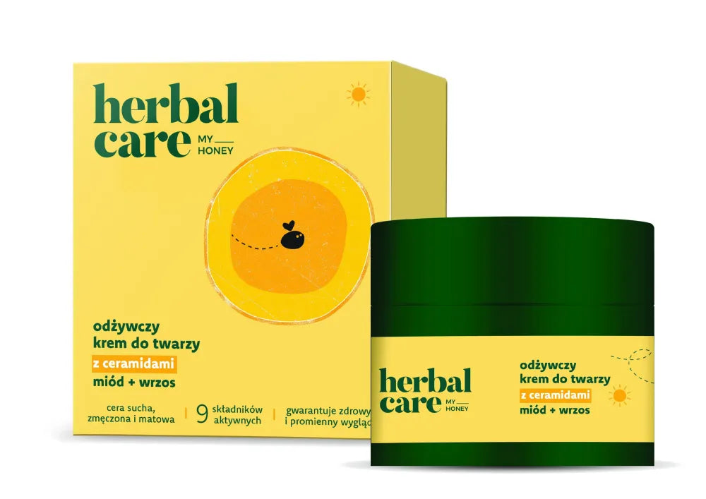 HERBAL CARE My Honey Nourishing Face Cream with ceramides + and heather - for dry dull tired skin day 50 ml - Kosmetika
