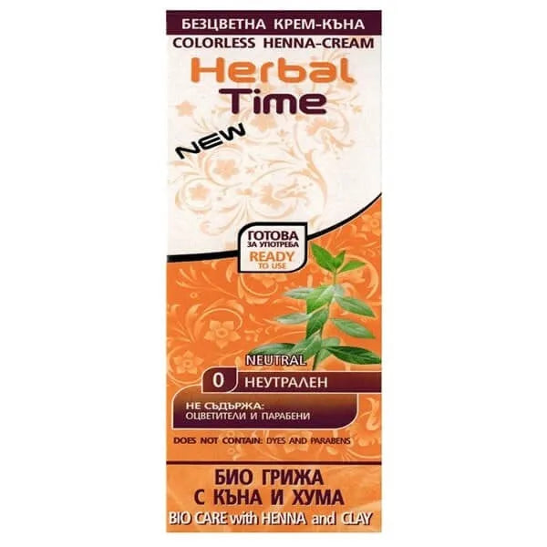 HERBAL TIME Natural Hair Henna Neutral Natūralus plaukų chna Neutralus - Kosmetika
