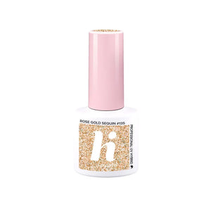 Hi Hybrid Lacquer #135 Rožinė Auksinė Blizgučiai - Balerina 5ml - Kosmetika